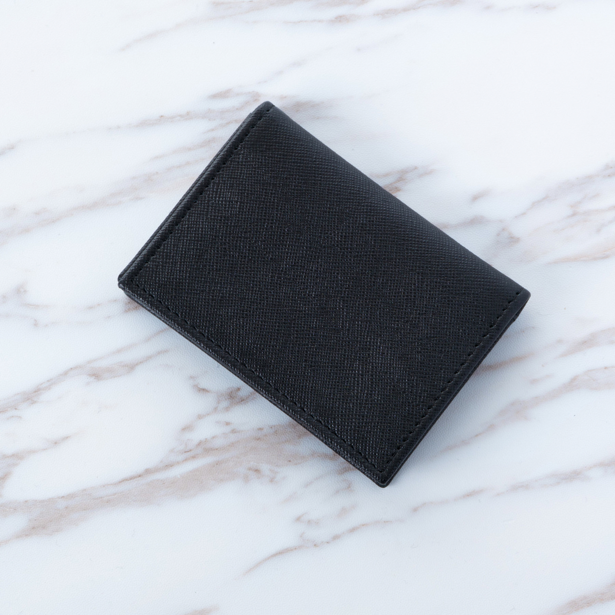 Alpine Swiss RFID Leather Business Card Wallet Minimalist ID Window